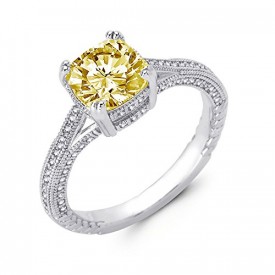 canary yellow diamond engagement ring atlanta
