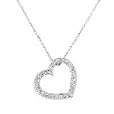 diamond necklace heart pendant atlanta